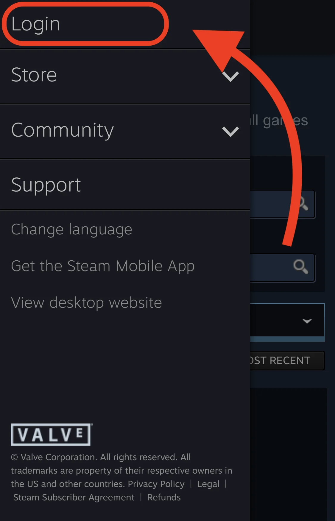 Steam mobile login
